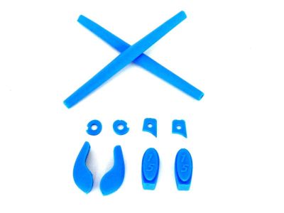 Galaxy Replacement Nose Pads & Earsocks Rubber Kits For Oakley Juliet,Penny,Romeo 1.0,Mars,X Metal XX,X Squared Blue Color